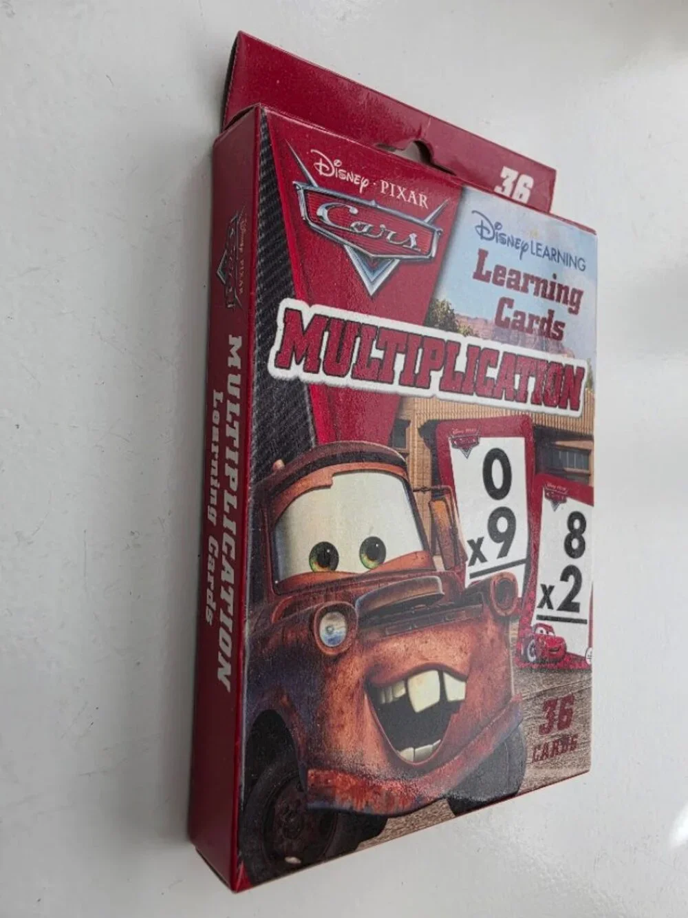 Disney Cars Multiplication Learning Game Cards (36). NEW!
